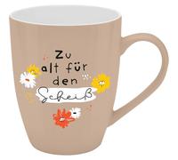 Tasse avec motif imprimé « Zu alt für den Scheiß », avec banderole