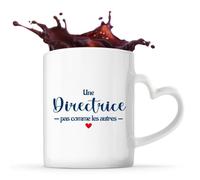 Tasse avec Poignée en Forme de Cœur Directrice pas comme les autres Mug