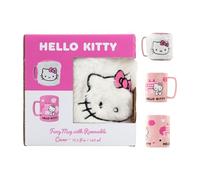 Tasse Avec Ruban Fourrure Hello Kitty 440Ml, Rose
