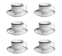 Tasse avec soucoupe Bistrot 22 cl (lot de 6)