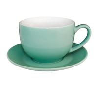 Olympia Cafe Tasses à cappuccino Olympia Café vertes 340 ml (lot de 12), passe au lave-vaisselle et au micro-ondes, soucoupes disponibles séparément (GL464), usage professionnel et domestique, GL461