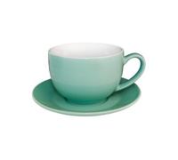 Olympia Cafe Tasses à cappuccino Olympia Café vertes 340 ml (lot de 12), passe au lave-vaisselle et au micro-ondes, soucoupes disponibles séparément (GL464), usage professionnel et domestique, GL461