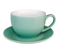 Olympia Cafe Tasses à cappuccino Olympia Café vertes 340 ml (lot de 12), passe au lave-vaisselle et au micro-ondes, soucoupes disponibles séparément (GL464), usage professionnel et domestique, GL461