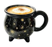 Tasse chaudron d'Halloween avec poignée ergonomique pour lait, bière, eau | Tasse de sorcière pour Halloween, lait, whisky, pique-nique, pêche, vacances, eau, feu de camp, randonnée, jeu d'aventure