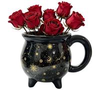 Tasse chaudron d'Halloween en céramique effrayante chaudron tasses à thé | Tasse de sorcière de vacances d'Halloween pour pique-nique, pêche, vacances en plein air, feu de camp, randonnée