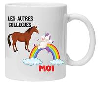 Tasse Collègue | Super Collègue de Travail | Cadeau Départ Homme, Femme, Chef, Stagiaire, Retraite | Mug Humour Remerciement