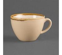 Olympia Kiln Tasses 230 ml (lot de 6), porcelaine couleur sable, résistante aux éclats, passe au micro-ondes/lave-vaisselle, convient aux soucoupes : GP331, GP347, GP363 et GP479, GP330