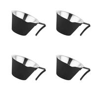 Tasse d ' de café expresso, avec tasse à mesurer graduée en acier inoxydable, épaissie, onces exquises, mesure du café, 4 pièces