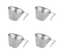 Tasse d ' de café expresso, avec tasse à mesurer graduée en acier inoxydable, épaissie, onces exquises, mesure du café, 4 pièces