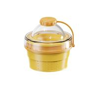 Tasse de boisson en silicone portable : récipient pliable en forme de hockey, design de poignée de 375 ml, construction résistante aux fuites, congélateur 2 en 1 pour camping en plein air et US