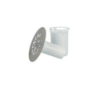 Tasse de bonde grille inox 84 mm pour receveur douche trou de 60 mm