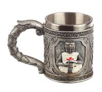 Tasse de chevalier croisÃ© Puckator ArgentÃ© 10,5x15x9,5 cm
