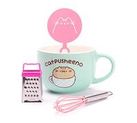 Tasse de poussée avec prise de pochoir CAppuccino Cat Cappuccino Cup 17 oz taille unique