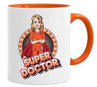 Tasse de super-héros | Super Mum Dad Auntie Gran Grandad | Cadeaux pour maman | Cadeaux d'anniversaire pour femme | Cadeau de Noël | Cadeau d'anniversaire | Cadeau de fête des pères (docteur (femme))