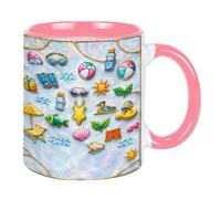Tasse de voyage de vacances d'été, jolie tasse sur le thème de l'océan, tasse d'été pour enfants, tasse de retour à l'école, cadeau pour amoureux de la plage