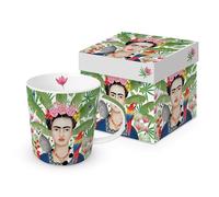 Tasse d'été Femme Tasses Ceramique avec Animaux Exotiques en Porcelaine dans un Coffret Cadeau Assorti, Tasse à Motif pour la Table Dressée et comme Cadeau, 0,4 x 9,7 cm