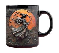 Tasse d'Halloween 325 ml Motif sorcière Tasse d'eau chaude et froide
