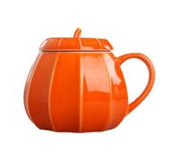 Tasse d'Halloween en céramique avec couvercle