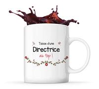 Tasse Directrice au Top Femme | Idée Cadeau Collègue Travail Retraite