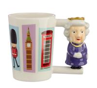 Mug en Céramique - Anse en forme de Reine d'Angleterre