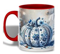 Tasse en céramique Citrouille bleue ambiance automnale Tasses À Café | Stagiaire Tasse À Céramique unique Mug pour Fête latte macchiato Anniversaire