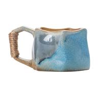 Tasse en céramique faite à la main - Tasses à café en faïence, 250 ml, tasse à café en céramique faite à la main, tasse en céramique portable esthétique pour boissons chaudes et réfrigérées, parfaite