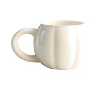 Tasse en céramique grande capacité drôle moderne | Tasse en forme de citrouille saisonnière pour Thanksgiving, vacances, maison, bureau, comptoir, table, thé, eau, lait, jus