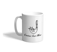 Tasse en céramique Lettre J monogramme initiale pour chats tasse en | porcelaine Homme 330ml Tasse À Céramique fantaisie Tasse pour Noël Collègues Stagiaire