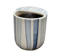 Tasse En Céramique Mug À Eau Rayé Peint À La Main