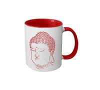 Tasse en céramique rouge Bouddha by Cbkreation