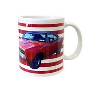 Tasse en céramique Voiture américaine orange by Cbkreation
