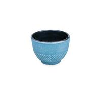 Tasse en fonte bleue et argentée