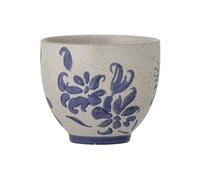 Tasse en grès bleu, à motifs, design vintage - Bloomingville, Petunia - 9x8x8 cm