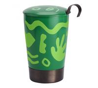Tasse en porcelaine à double paroi avec infuseur Opéra Vert