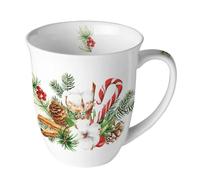 Tasse en Porcelaine Fine - Ambiente - Décoration de Noël - 0.31416 litres - Ronde