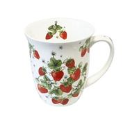 Tasse en Porcelaine Fine Bouquet de fraises
