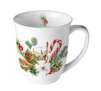 Tasse en Porcelaine Fine - Décoration de Noël