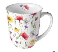 Ambiente Mug en porcelaine anglaise Motif prairie de coquelicots