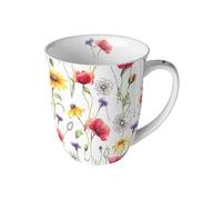 Tasse en Porcelaine Fine Prairie de coquelicots