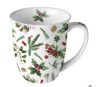Tasse en Porcelaine Fine - Verdure d'hiver