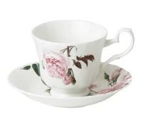 Tasse et sous tasse à thé Rose Austin 23 cl - Roy Kirkham - Décoré - Porcelaine Rose G
