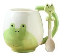 Tasse Grenouille Verte 3D avec Cuillère 350 ml