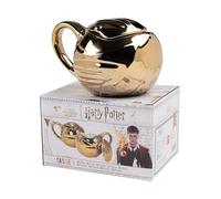 Tasse Harry Potter en coffret cadeau - Vif d'or Quidditch Tasse à café Tasse en céramique Or 450 ml