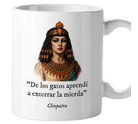 Tasse humoristique avec des phrases, message drôle, humour sarcastique, Cléopâtre