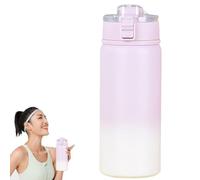 Tasse isolée en acier inoxydable, tasse isolée sous vide | Tasse thermique sous vide de 550 ml avec couvercle | de paille en acier inoxydable de qualité alimentaire, pour voyage, voitu