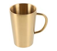 Tasse Isotherme en Acier Inoxydable 350ml à Anse pour Café | Double Paroi, Surface Polie Résistante aux Bosses, Design Élégant, pour Thé, Jus, la Cuisine, Randonnée et Déplacements
