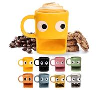 Tasse jaune pour biscuits Fisura avec yeux curieux