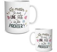 Tasse le matin je suis une fée, la fée pachier mug humoristique Multi G