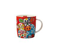 Tasse Maxwell & Williams Love Hearts Animal avec motif Happy Moo Day, boîte cadeau, porcelaine, rouge, 37 ml