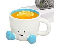 Tasse Mignonne Accessoires de Boisson Charmants pour la Cuisine et la | Tasse à Thé Originale avec pour Femmes, Hommes, , Bureau, Collègues et Bleu
